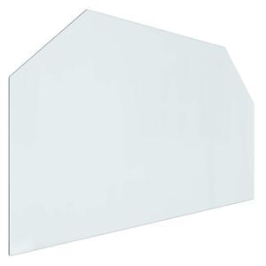 vidaXL Plaque en verre de chemin&eacute;e Transparent 100 x 60 cm Verre