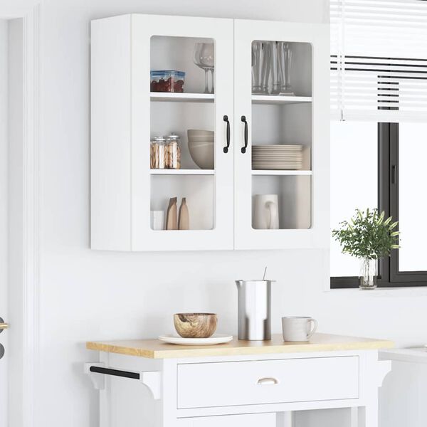 vidaXL Armoire de cuisine Blanc 80 x 31 x 80 cm Bois d'ing&eacute;nierie
