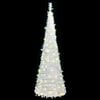 vidaXL Sapin de No&euml;l artificiel escamotable 50 LED blanc 120 cm