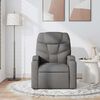 vidaXL Fauteuil de massage inclinable Gris fonc&eacute; Tissu