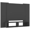 vidaXL Meuble TV mural Gris 120x23,5x90 cm Bois d’ingénierie