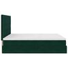 vidaXL Cadre de lit ottoman avec matelas vert fonc&eacute; 160x200 cm velours