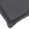 vidaXL Coussin de chaise longue anthracite mélangé (75+105) x 50 x 4 cm