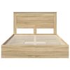 vidaXL Lit de Rangement Ch&ecirc;ne Sonoma 140 x 190 cm Bois d'ing&eacute;nierie