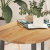 vidaXL Dessus de table 100x50x2 cm bois de chêne massif ovale