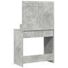 vidaXL Table de Toilette avec &eacute;tag&egrave;re Gris b&eacute;ton 75,5 x 41 x 135 cm