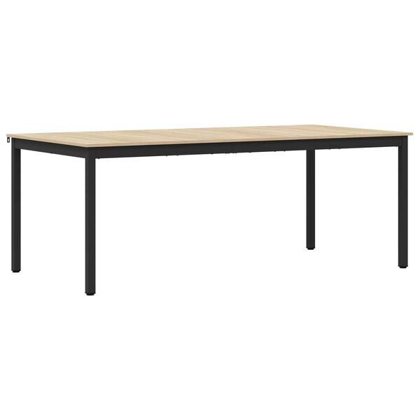 vidaXL Table de salle &agrave; manger / Table de repas Bois d'ing&eacute;nierie