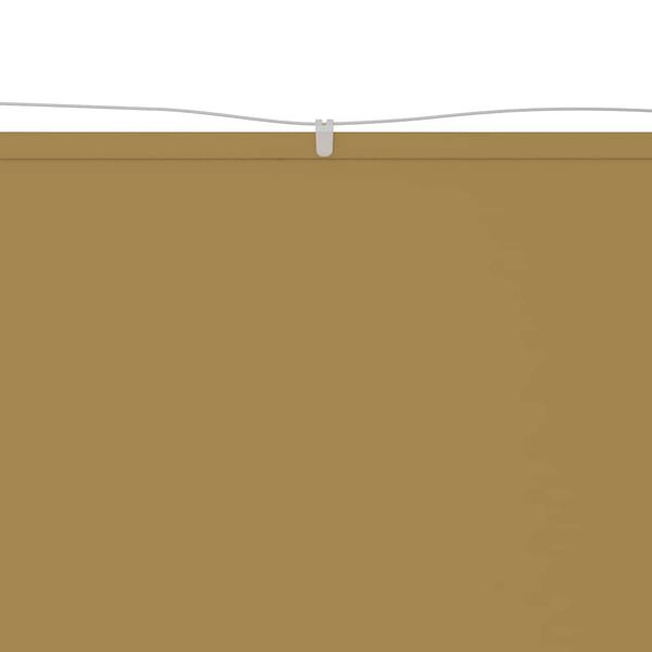 vidaXL Auvent vertical Beige 140x1000 cm Tissu oxford