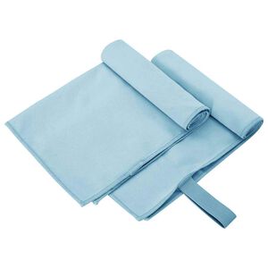 vidaXL Serviettes de sport 2 pi&egrave;ces Bleu 50 x 30 cm