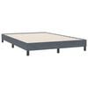 vidaXL Cadre de lit sans matelas gris fonc&eacute; 160x220 cm velours