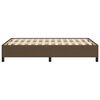 vidaXL Cadre de lit sans matelas marron foncé 120x190 cm tissu