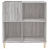 vidaXL Armoire &agrave; disques sonoma gris 84,5x38x89 cm bois d'ing&eacute;nierie