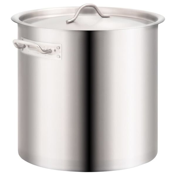 vidaXL Ensemble de 2 casseroles à bouillon 50/25 L Inox