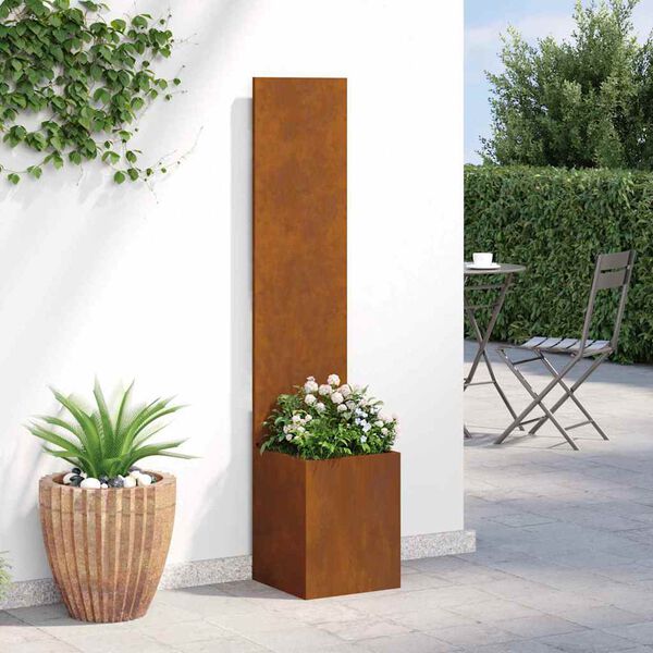 vidaXL &Eacute;cran de confidentialit&eacute; de jardin Fretwork Rouill&eacute; 32 x 150 cm