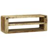 vidaXL Meuble TV Marron 100 x 32 x 36 cm Bois de manguier massif