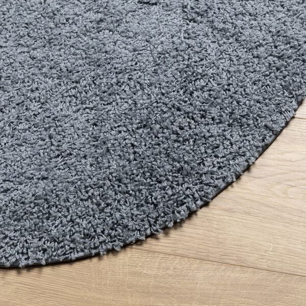 vidaXL Tapis shaggy PAMPLONA poils longs moderne bleu &Oslash; 240 cm