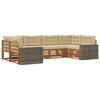 vidaXL Ensemble de canap&eacute;s d'ext&eacute;rieur 6 pc Naturel et Beige