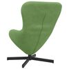 vidaXL Fauteuil œuf Vert clair 63 x 73 x 90 cm Velours