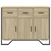 vidaXL Buffet chêne sonoma 97x32,5x74,5 cm bois d'ingénierie