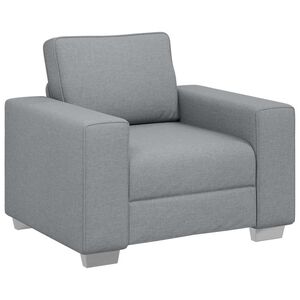 vidaXL Fauteuil Gris clair 100 cm tissu