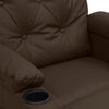 vidaXL Fauteuil inclinable Marron Similicuir