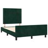 vidaXL Cadre de lit sans matelas vert fonc&eacute; 120x200 cm velours