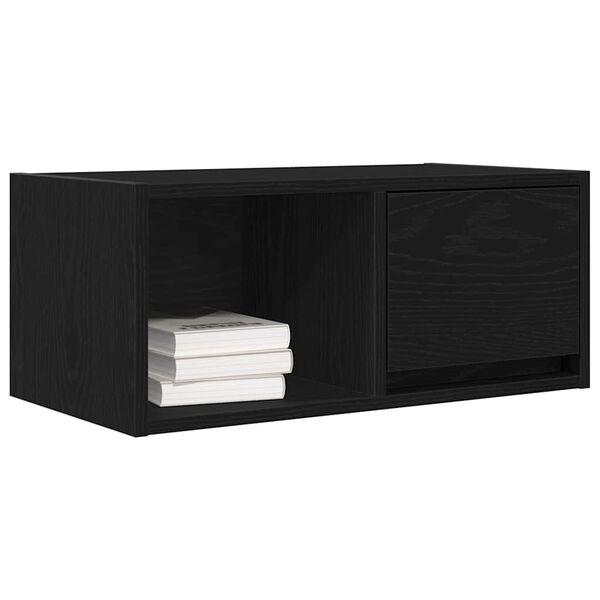 vidaXL Meubles TV 2 pcs ch&ecirc;ne noir 60x31x25,5 cm bois d'ing&eacute;nierie
