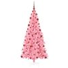 vidaXL Sapin de No&euml;l avec 300 LED avec support Rose 180 cm PVC