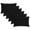 vidaXL Housse de coussin 6 pc HOUTEN Noir 50 x 75 cm