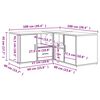 vidaXL Armoire d'angle ch&ecirc;ne sonoma 160x40x45 cm bois d&rsquo;ing&eacute;nierie