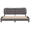 vidaXL Cadre de lit sans matelas Hvar gris 180x200 cm similicuir