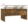 vidaXL Table basse Chêne fumé 102x50,5x46,5 cm Bois d'ingénierie