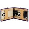 vidaXL Table de massage pliable 2 zones Bois Noir