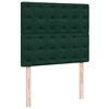 vidaXL Cadre de lit ottoman avec matelas vert fonc&eacute; 120x190 cm velours