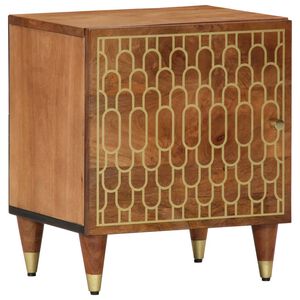vidaXL Table de chevet 40x33x46 cm Bois de manguier solide