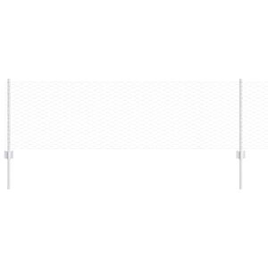 vidaXL Cl&ocirc;ture avec poteau Argent&eacute;