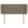 vidaXL T&ecirc;te de lit avec oreilles Taupe 93x23x78/88 cm Tissu