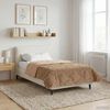 vidaXL Duvet d'hiver Taupe 135 x 200 cm Microfibre et polaire Teddy