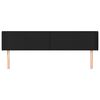 vidaXL T&ecirc;te de lit avec oreilles Noir 163x16x78/88 cm Similicuir