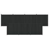 vidaXL Panneau de cl&ocirc;ture 7 pcs WPC et Aluminium Noir