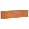 vidaXL Lit sur&eacute;lev&eacute; de jardin rouill&eacute; 320x40x77 cm acier corten