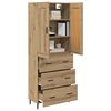 vidaXL Haut Armoire 2 pcs Ch&ecirc;ne artisanal Bois d'ing&eacute;nierie