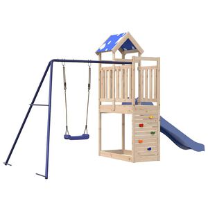 vidaXL Aire de jeux d'ext&eacute;rieur bois de pin massif