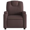 vidaXL Fauteuil inclinable Marron fonc&eacute; Tissu