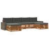 vidaXL Ensemble de canap&eacute;s d'ext&eacute;rieur 6 pc Bois d'Acacia Massif