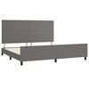 vidaXL Cadre de lit sans matelas gris 200x200 cm similicuir