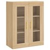 vidaXL Buffet haut Ch&ecirc;ne sonoma 69,5x34x180 cm Bois d'ing&eacute;nierie
