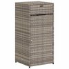 vidaXL Armoire de rangement de jardin gris 55x55x111 cm r&eacute;sine tress&eacute;e
