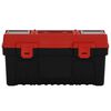 vidaXL Ensemble de boîte à outils 2 pcs Noir et rouge Polypropylène