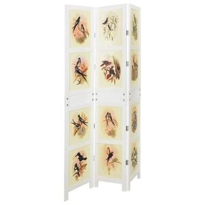 vidaXL Panneau Romdivider Blanc 106 x 165 cm MDF